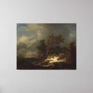 Landschaft mit Ruinen, Jacob Isaacksz. van Ruisdae Leinwanddruck