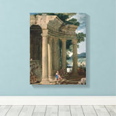 Landschaft mit Ruinen und einem Hirten Leinwanddruck (Insitu (Holzboden))