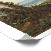 Landschaft mit Schloss Harlech Poster (Ecke)