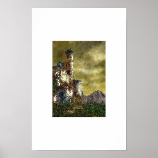 Landschaft mit Schloss III Poster (Vorne)