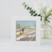 Landschaft mit Schnee, Van-Gogh-Karte Karte (Stehend Vorderseite)