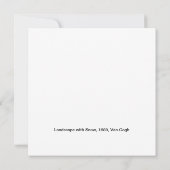 Landschaft mit Schnee, Van-Gogh-Karte Karte (Rückseite)
