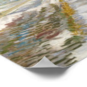Landschaft mit Schnee, Vincent van Gogh Poster (Ecke)