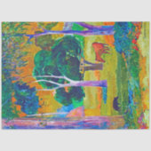 Landschaft mit Schweinefleisch und Pferd, Gauguin Seidenpapier (Vorderseite)