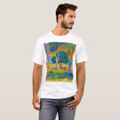 Landschaft mit Schweinefleisch und Pferd, Gauguin T-Shirt (Vorne ganz)