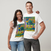 Landschaft mit Schweinefleisch und Pferd, Gauguin T-Shirt (Unisex)