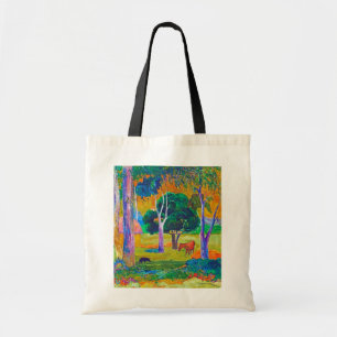 Landschaft mit Schweinefleisch und Pferd, Gauguin Tragetasche