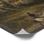 Landschaft mit See - Paul Sandby - c1808 Poster (Ecke)