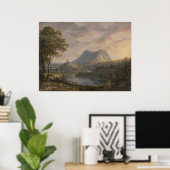 Landschaft mit See - Paul Sandby - c1808 Poster (Heimbüro)