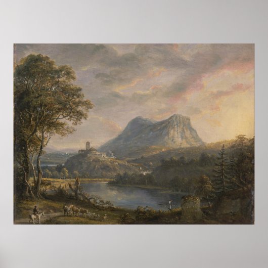 Landschaft mit See - Paul Sandby - c1808 Poster (Vorne)