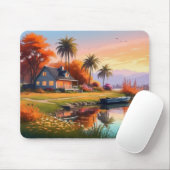 Landschaft mit See und Palmen-34219 Mousepad (Mit Mouse)