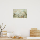 Landschaft mit Sinti und Roma Fortune Tellers Poster (Küche)