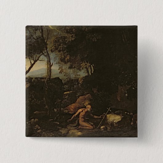 Landschaft mit St Jerome Button (Vorderseite)