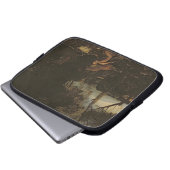 Landschaft mit St Jerome Laptopschutzhülle (Vorne Knopf)
