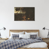 Landschaft mit St. Jerome Leinwanddruck (Insitu (Schlafzimmer))
