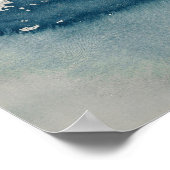 Landschaft mit Sternen - Retro Eleganz Poster (Ecke)