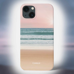 Landschaft mit Strand, Meer und Himmel als Farbbän Case-Mate iPhone Hülle