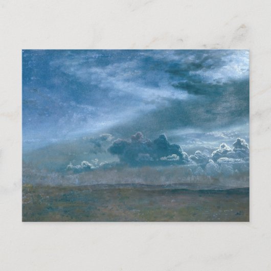 Landschaft mit Sturmwolken von Albert Bierstadt Postkarte (Vorderseite)