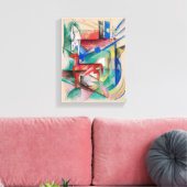 Landschaft mit Tieren Leinwanddruck (Insitu (Wohnzimmer))