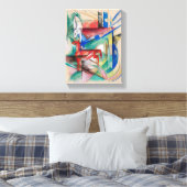 Landschaft mit Tieren Leinwanddruck (Insitu (Schlafzimmer))