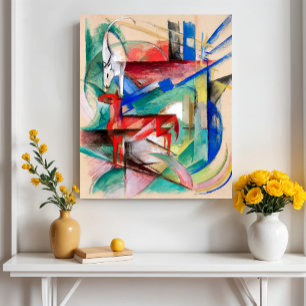 Landschaft mit Tieren von Franz Marc Poster