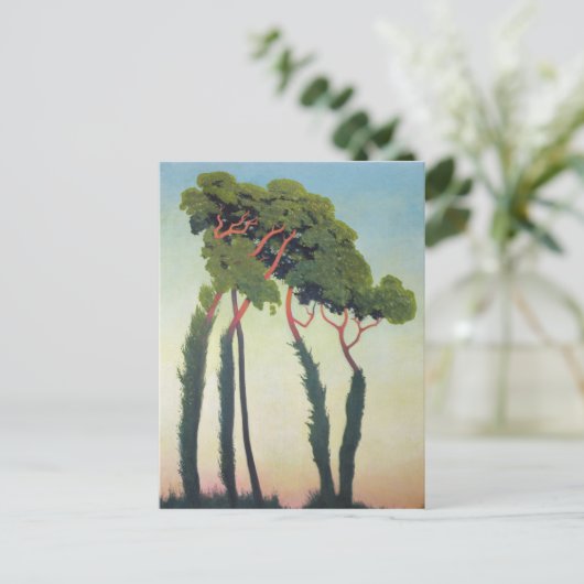 Landschaft mit Trees, 1911 Postkarte (Stehend Vorderseite)