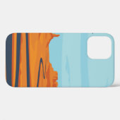 Landschaft mit verlassenem Tal, Bergen, dunklem w Case-Mate iPhone Hülle (Rückseite (Horizontal))