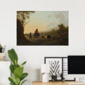 Landschaft mit Viehzüchtern und Hirten Poster (Heimbüro)