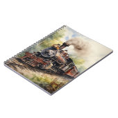 Landschaft mit viktorianischer Eisenbahn Notizblock (Linke Seite)