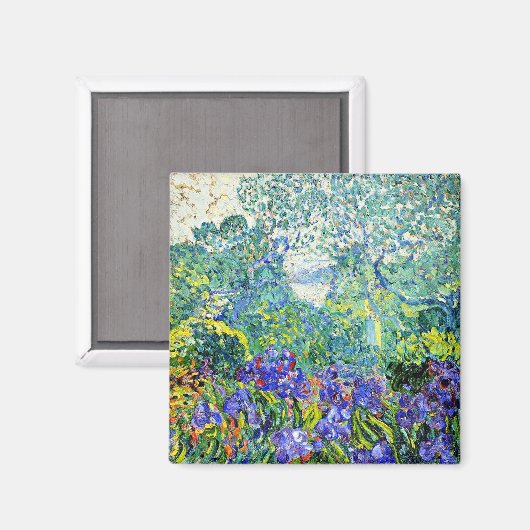 Landschaft mit Violet Iren Magnet (Vorderseite/Rückseite)