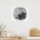 Landschaft mit Wasserbüffel, Song-Dynastie Poster (Küche)