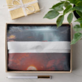 Landschaft mit Wasserfall-Dekupage Seidenpapier (Geschenk)