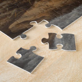 Landschaft mit Wasserfall Vintage-Kunst Puzzle (Seite)