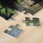 Landschaft mit Wasserkanal in Brügge, Belgien. Puzzle (Seite)