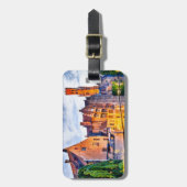 Landschaft mit Wasserkanal in Brügge Gepäckanhänger (Vorderseite vertikal)