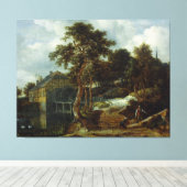 Landschaft mit Wassermühle, Jacob Isaacksz. van Ru Leinwanddruck (Insitu (Holzboden))