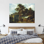 Landschaft mit Wassermühle, Jacob Isaacksz. van Ru Leinwanddruck (Insitu (Schlafzimmer))