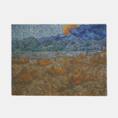 Landschaft mit Weißbuchten und aufstrebendem Mond Fußmatte (Vorderseite)