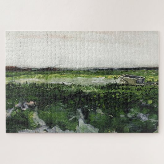Landschaft mit Wheelbarrow Vincent Van Gogh Puzzle (Horizontal)