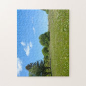 Landschaft mit Wiese - Puzzle (Vertikal)