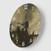 Landschaft mit Windmühle - Salomon Rombouts Große Wanduhr (Winkel)