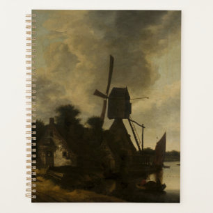 Landschaft mit Windmühle - Salomon Rombouts Planer