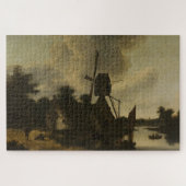 Landschaft mit Windmühle - Salomon Rombouts Puzzle (Horizontal)