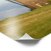 Landschaft mit Windmühlen und Schafen Fotodruck (Ecke)