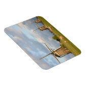 Landschaft mit Windmühlen und Schafen Magnet (Rechte Seite)