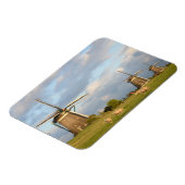 Landschaft mit Windmühlen und Schafen Magnet (Linke Seite)