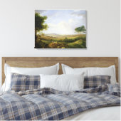 Landschaft mit Zahlen (Öl auf Tafel) Leinwanddruck (Insitu (Schlafzimmer))