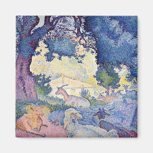Landschaft mit Ziegen (von Henri-Edmond Cross)