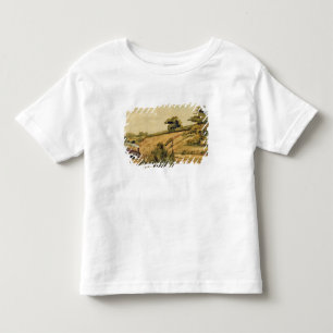 Landschaft mit Zug, 1854 (w/c und Bleistift auf Kleinkind T-shirt
