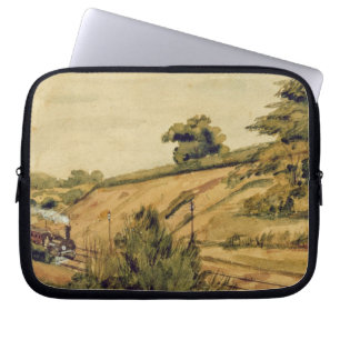 Landschaft mit Zug, 1854 (w/c und Bleistift auf Laptopschutzhülle